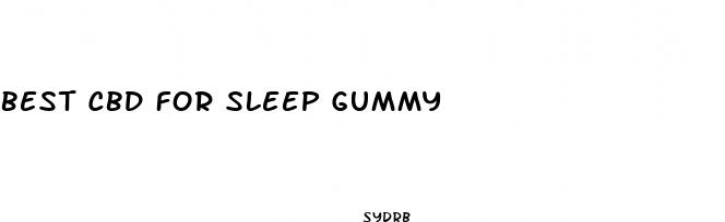 best cbd for sleep gummy