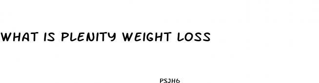 what is plenity weight loss