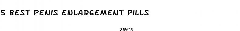 5 best penis enlargement pills
