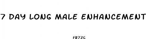 7 day long male enhancement pill