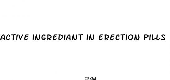 active ingrediant in erection pills
