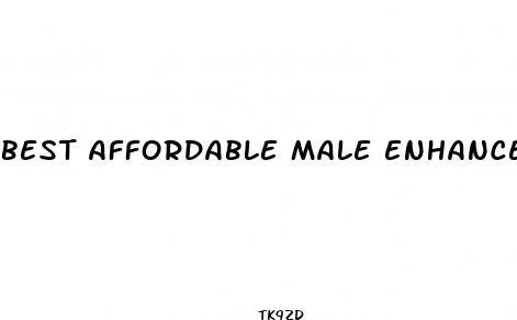 best affordable male enhancement pill 2023