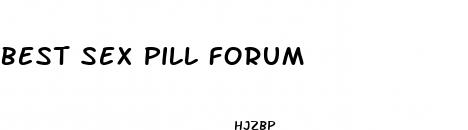 best sex pill forum