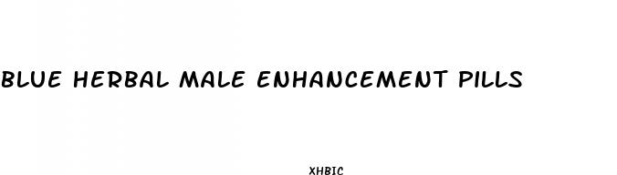 blue herbal male enhancement pills