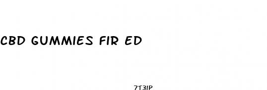 cbd gummies fir ed