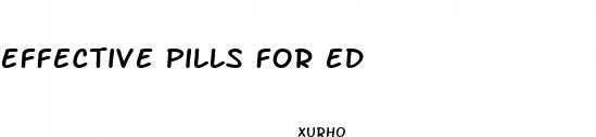 effective pills for ed