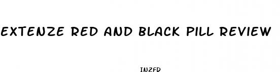 extenze red and black pill review