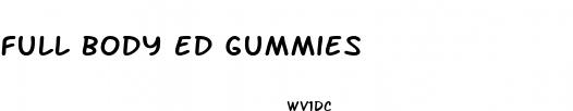 full body ed gummies