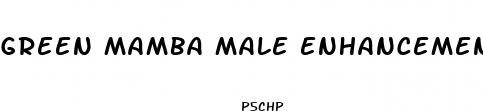 green mamba male enhancement pill