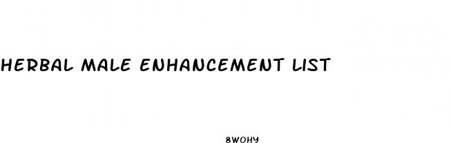 herbal male enhancement list