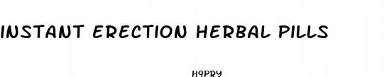 instant erection herbal pills