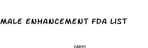 male enhancement fda list