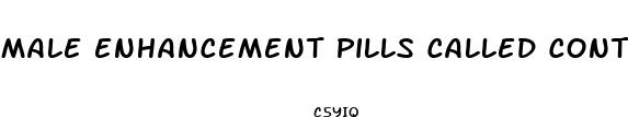 male enhancement pills called control