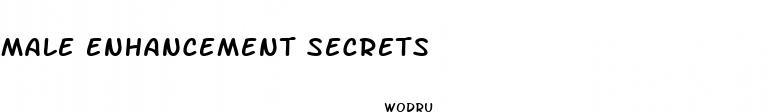 male enhancement secrets