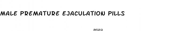 male premature ejaculation pills