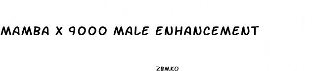 mamba x 9000 male enhancement