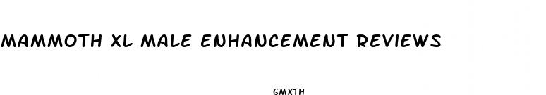 mammoth xl male enhancement reviews