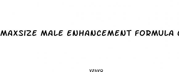 maxsize male enhancement formula cream