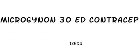 microgynon 30 ed contraceptive pill