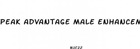 peak advantage male enhancement pills reviews