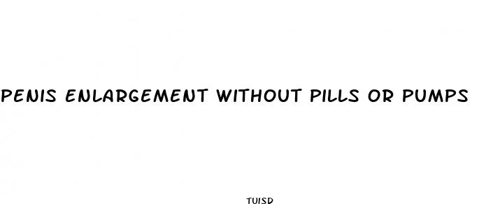 penis enlargement without pills or pumps
