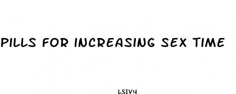 pills for increasing sex time