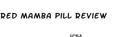 red mamba pill review