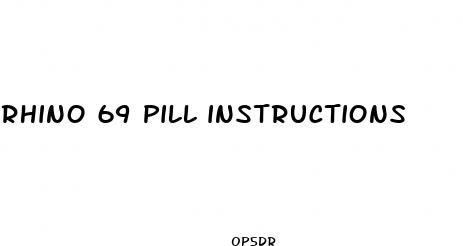 rhino 69 pill instructions