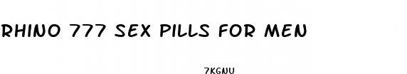 rhino 777 sex pills for men