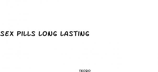 sex pills long lasting