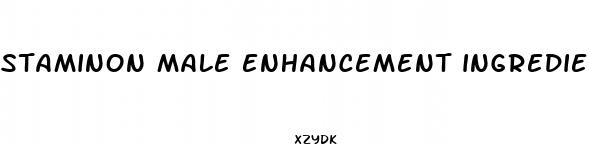 staminon male enhancement ingredients