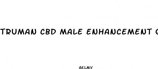 truman cbd male enhancement gummies review