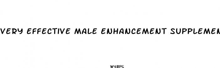 very effective male enhancement supplements