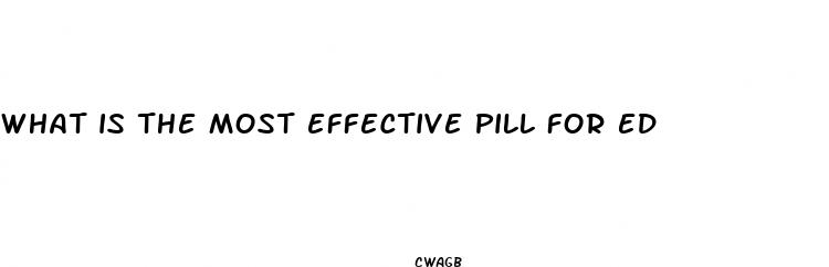 what is the most effective pill for ed