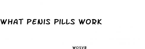 what penis pills work