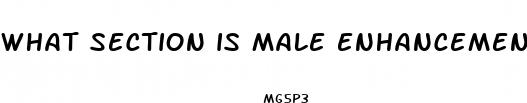 what section is male enhancement pills