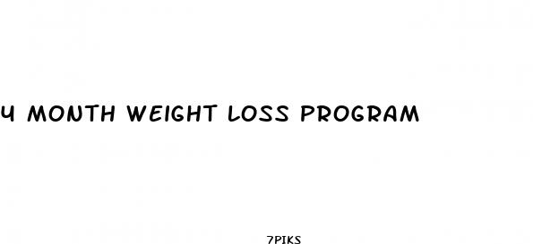 4 month weight loss program