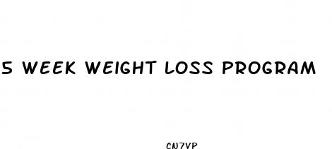 5 week weight loss program
