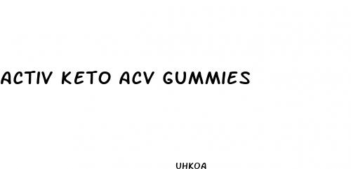 activ keto acv gummies