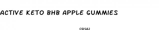 active keto bhb apple gummies