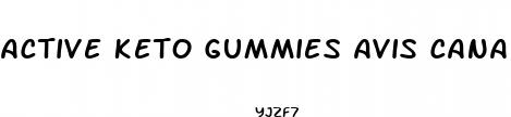 active keto gummies avis canada