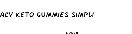 acv keto gummies simpli