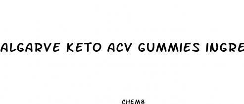 algarve keto acv gummies ingredients