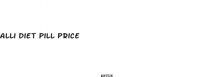 alli diet pill price
