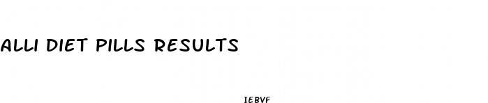 alli diet pills results