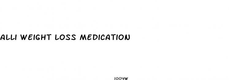 alli weight loss medication