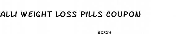 alli weight loss pills coupon