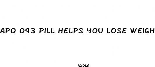 apo 093 pill helps you lose weight