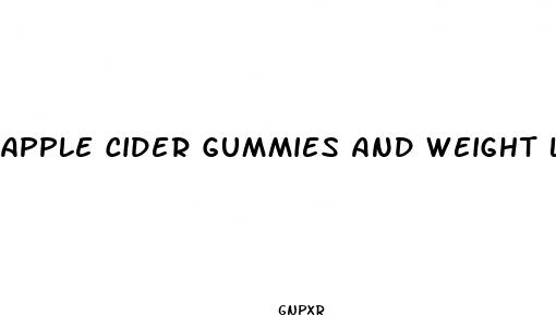 apple cider gummies and weight loss