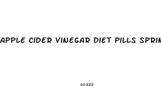 apple cider vinegar diet pills spring valley